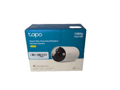 Tapo Smart Wire Free Indoor/Outdoor Security Camera Color Night Vision 1080p