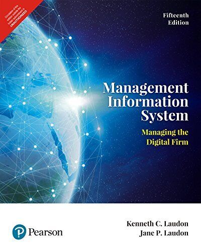 MANAGEMENT INFORMATION SYSTEM By C. Laudon Kenneth And P. Laudon Jane BRAND NEW