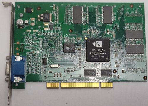 Nvidia NV873.0 PCI Video Card , GeForce2 MX 200, 64MB, VGA