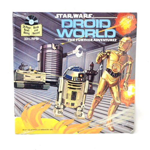 Star Wars Droid World The Further Adventures Book and Record Vinyl Sealed New