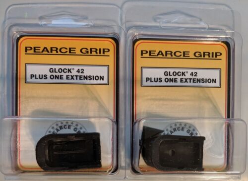 Lot of 2 – Pearce Grip Glock 42 Plus 1 Magazine Extension PG-42+ G42 Mag Ext