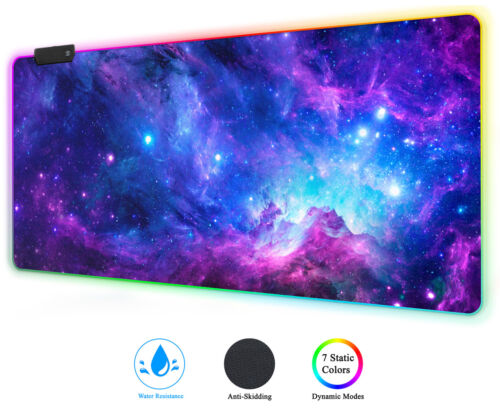 XXL RGB Gaming Mouse Pad – Extended Large LED Gaming Desk Mat (35.4 x 15.7 Inch)