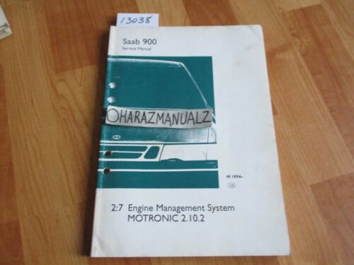 1994 SAAB 900 Engine Management System MOTRONIC 2.10.2 Service Manual