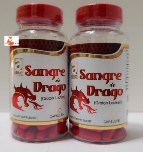 2 Sangre De Drago Dragon’s Blood Tree Sap Pills Wound Healing Support Treatment