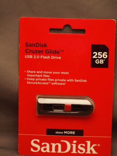 Sandisk Cruzer Glide 256GB USB 3.0 Flash Drive (SDCZ48-256G-AW4)