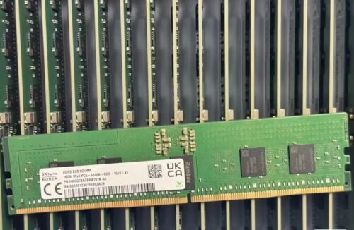 SK Hynix 16GB DDR5 5600 Server RDIMM RAM 1Rx8 PC5-5600B-RD0 HMCG78AGBRA191N 288p