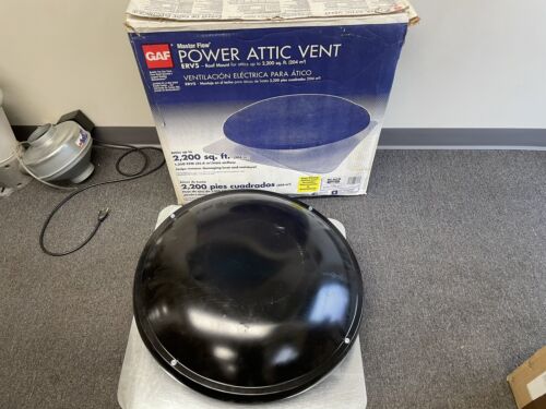 Master Flow ERV5BL 1250 CFM Mill Power Roof Mount Attic Fan Ventilator Black