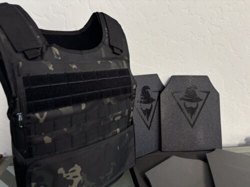 AR600 Rifle Plates Tactical Carrier lll+ Body Armor BULLETPROOF Vest 3+