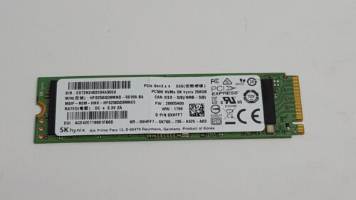 SK Hynix PC300 HFS256GD9MND-5510A 256 GB NVMe 80mm Solid State Drive