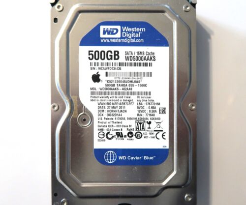 WD WD5000AAKS-402AA0 HCRNHTJACN (WCAW) Thailand 3.5″ 500gb Sata 27MAY2011