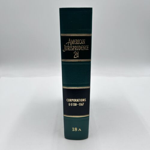 American Jurisprudence 2d State and Federal Vol 18 A Corporations W Supplement