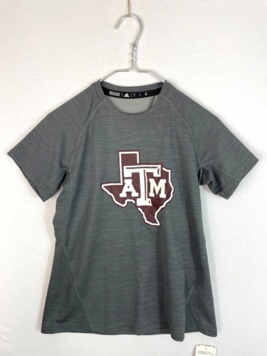 adidas Top Womens Small Gray Texas A&M Game Mode Aggies New Pullover Tee