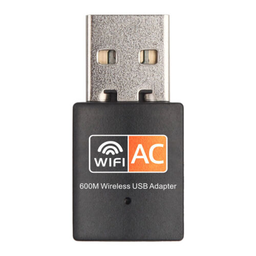 Mini Dual Band USB WiFi Wireless Adapter Network Card 600Mbps 2.4/5GHz 802.11 AC