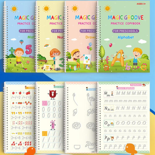 Grooved Handwriting Practice For Kids Children’s Magic Copybooks Grooved here