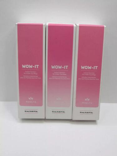 MAELYS WOW-IT INSTANT SOLUTION FOR UNDER-EYE BAGS 0.50 OZ BOXED (LOT OF 3 PIECE)