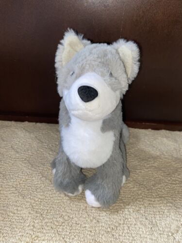 Salesforce Blaze Wolf Plush Mascot Gray White Stuffed Puppy Dog Husky EUC