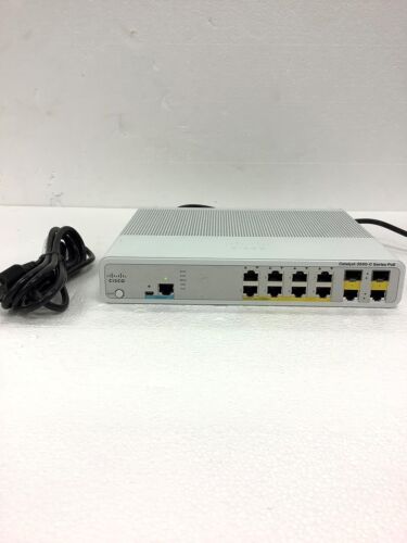 CISCO Catalyst 3560-C Series WS-C3560C-8PC-S 8 Ports POE Network Switch, WORKING