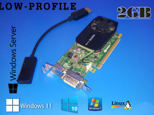 HP z200 z210 z220 z230 z240, z2 G4/G5 2GB 4K Graphics Card + HDMI Windows 11