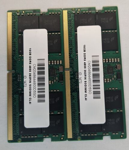 64GB (2x32GB) Memory Ram for Legion 5 Pro 16ARH7H, Legion 5 Pro 16IAH7 A144