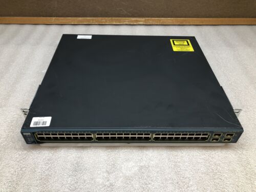 Cisco WS-3560G-48PS-S V08 Catalyst PoE-48 Port Gigabit Ethernet Network Switch