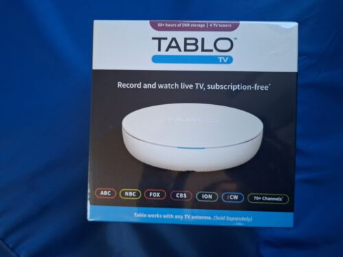 NEW SEALED Tablo 4th Gen 128GB 4-tuner Over-The-Air DVR & Streaming Player White