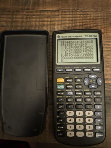 Texas Instruments TI-83 Plus Graphing Calculator -Tested – lines on screen