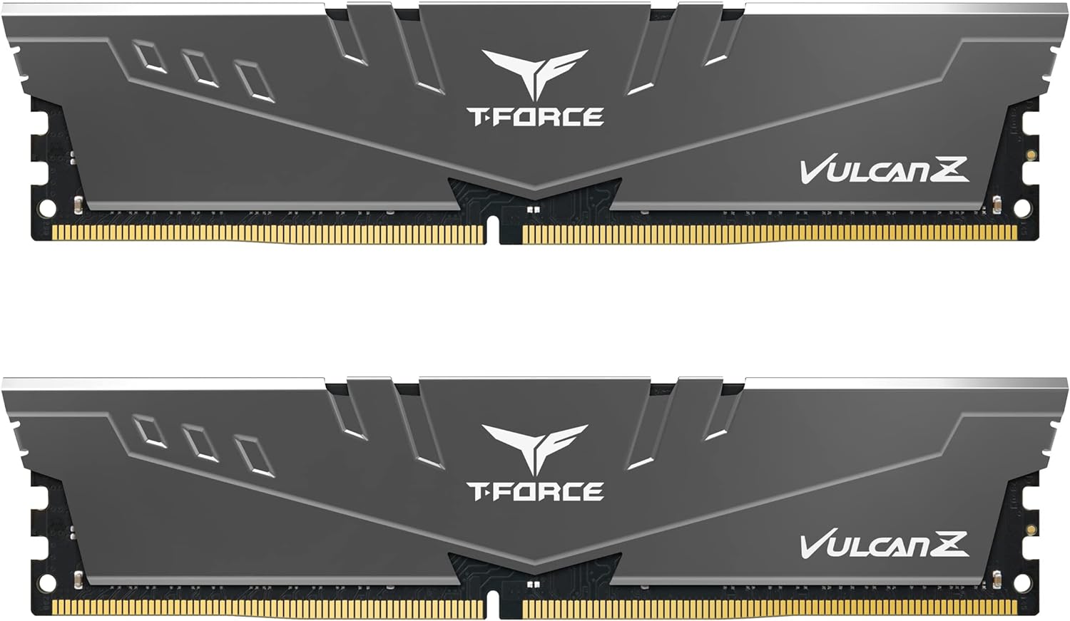 TEAMGROUP T-Force Vulcan Z DDR4 16GB Kit (2x8GB) 3600MHz (PC4-28800) CL18 Desktop Memory Module Ram TLZGD416G3600HC18JDC01 – Gray