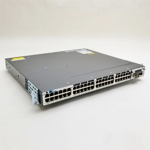 Cisco Catalyst WS-C3750X-48T-S 48-Port Gigabit Switch w/C3KX-NM-1G Module 1*PSU