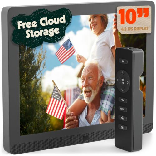 PixStar 10 inch Digital Frame WiFi | Free Unlimited Cloud Storage | Highly gi…