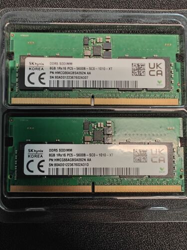 SK Hynix 16gb ddr5 5600 SODIMM (8X2)