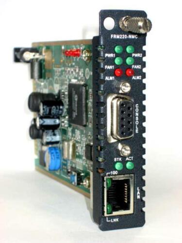 FRM220-NMC Network Management Card for the FRM220 chassis, SNMP/web/console supp