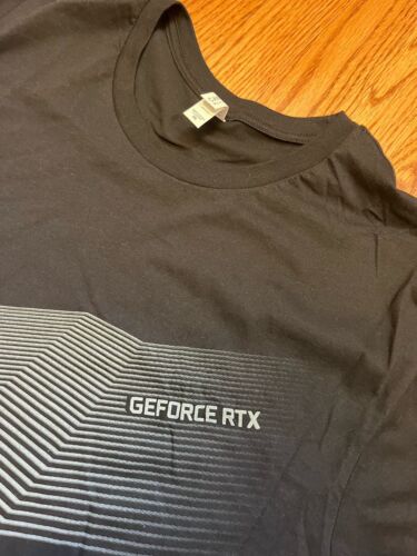 Nvidia GeForce RTX Card Logo T-Shirt Black 3xl XXXL GPU AI ML Employee CUDA GPU