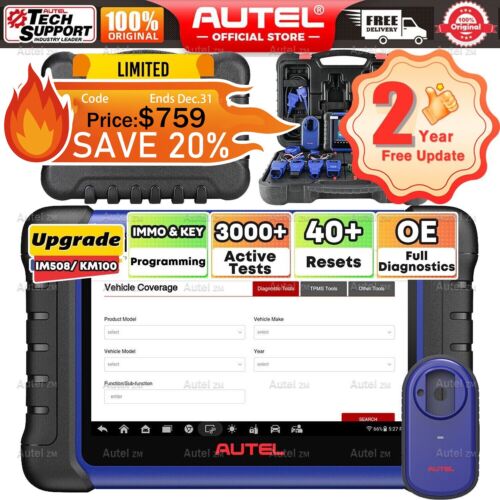 2025 Autel MaxiIM IM508S XP200 IMMO Key FOB Programming Diagnostic 28+Service