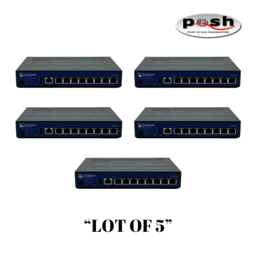 “Lot of 5” Juniper Networks SRX100 Services Security Appliance P/N: SRX100H2