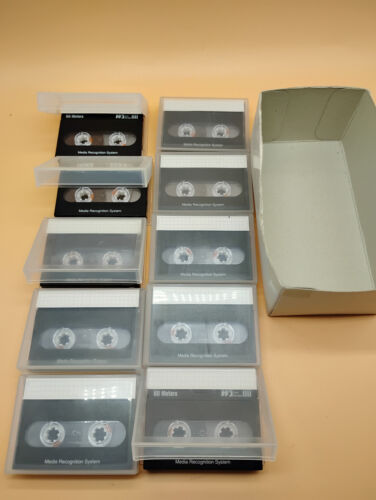 SET of 10 TEN 60 Meter DAT Digital Audio Tape Digital Data Storage in Box