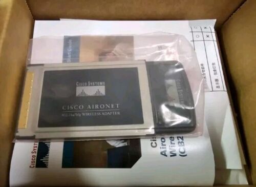 Cisco Systems (AIR-CB21AG-A-K9) 802.11a/b/g Wireless Adapter Laptop Cards. New