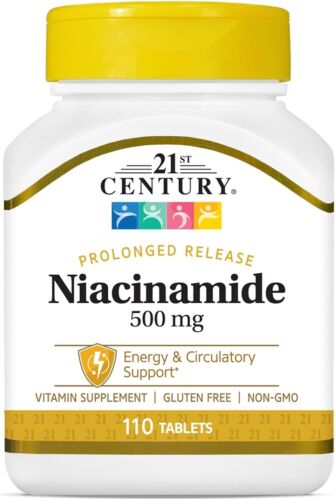 21st Century Niacinamide 500 mg Prolonged Release Tablets, 110-Count