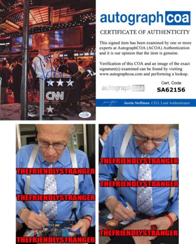 LARRY KING signed Autographed 8X10 Photo PROOF b CNN Larry King Live ACOA COA