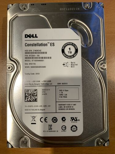 Dell ST1000NM0001 1000 GB 7.2K RPM 6G SAS 3.5″ Internal Enterprise Hard Drive