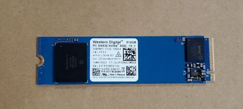 WD 512GB M.2 SN530 NVMe 80mm SSD SDBPNPZ-512G-1006 L76248-001