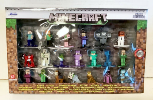 NEW Jada Toys 30770 Minecraft 20-Pack Nano MetalFigs Die-Cast Mini-Figure Wave 2