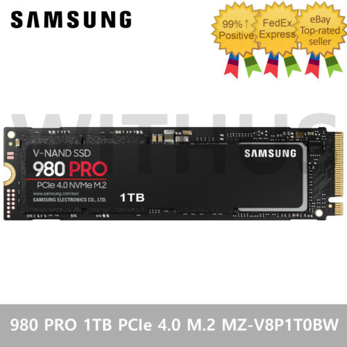 SAMSUNG 980 PRO 1TB PCIe 4.0 M.2 MZ-V8P1T0BW Gaming Internal Solid State Drive