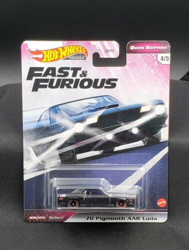 2020 Hot Wheels Fast & Furious ’70 Plymouth AAR Cuda 4 of 5 Black Quick Shifters