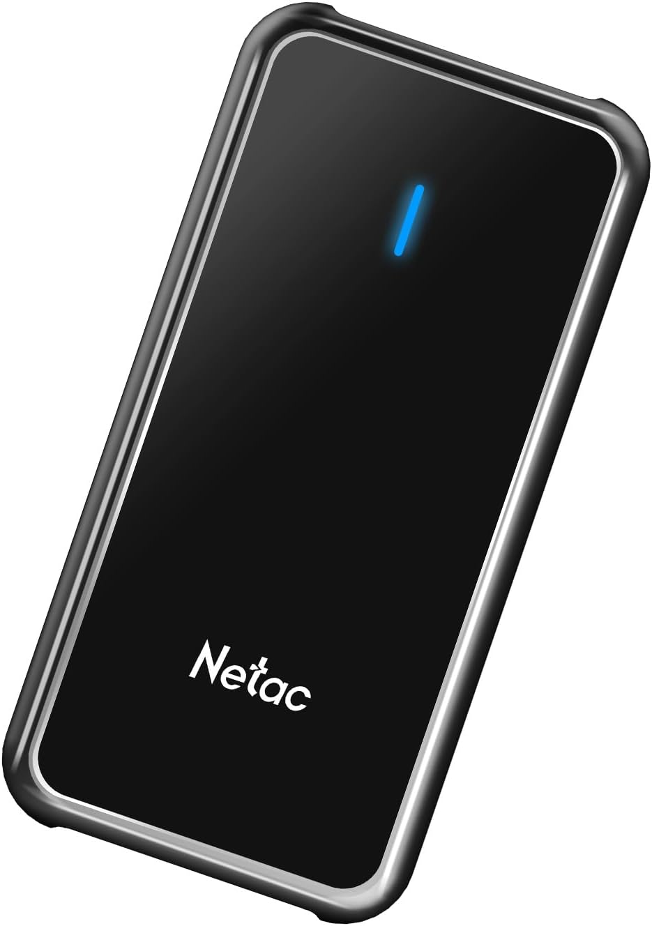 Netac 500GB Portable SSD USB 3.2 Gen 2 (10 Gbps, Type-C) External Solid State Drive Backup Slim Portable Drive, Dependable Storage for Student/File Storage/Games/Business Travel Essential-Z2S