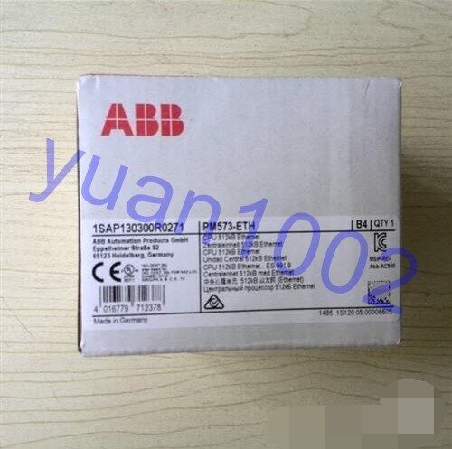 NEW ABB 1SAP130300R0271 PM573-ETH Ethernet CPU module Fast FedEx or DHL