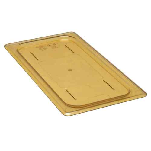 Cambro 30HPC150 H-Pan Amber 1/3 Size Flat Food Pan Cover w/o Handle