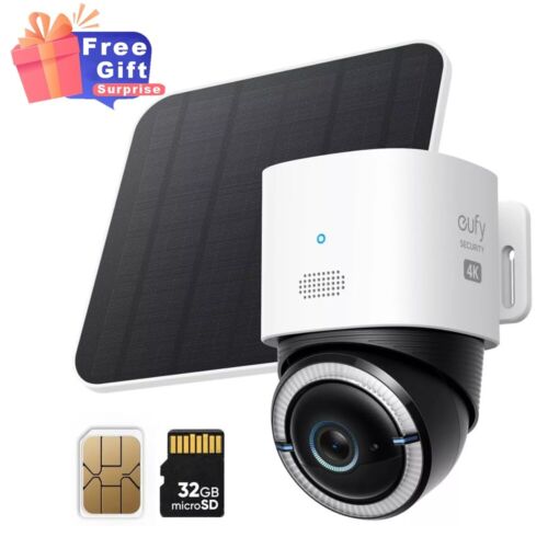 eufy Security 4G LTE Cam S330 4K Cellular Solar Wireless Security Cameras|Refurb