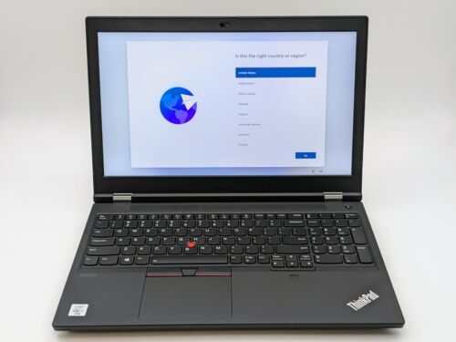 Lenovo ThinkPad P15 Gen 1 FHD 2.7 GHz i7-10850H 32GB 512GB SSD Quadro T2000 Good