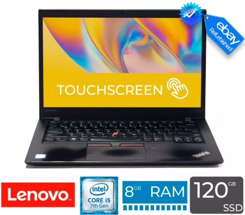 Lenovo ThinkPad T470s 14″ Touchscreen Intel i5-7300U 8GB RAM 120GB SSD Win 10P