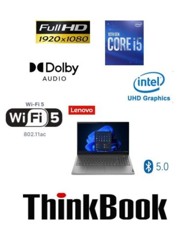 Lenovo ThinkBook 15-IIL FHD Intel i5-1035G1 UHD Graphics 8GB DDR4 512GB SSD W11